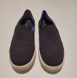Rothy's Black and White Loafers Slip-On Comfort